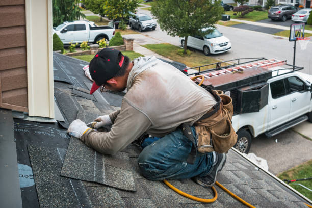 Professional Roof Repair technician working in Delhi, LA